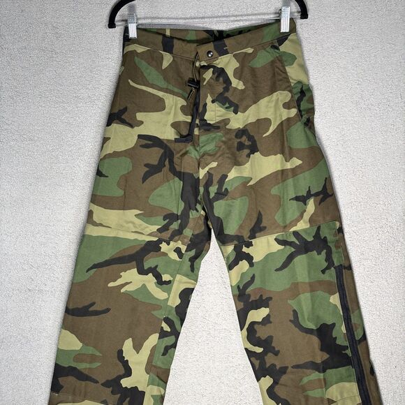 Cold Weather Camouflage Trousers Size XS Short Woodland Goretex Utility Outdoors - Picture 3 of 15